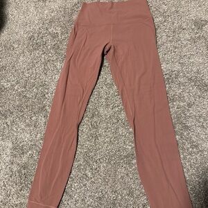 Lululemon Align Leggings Women’s 6 High-Waisted Mauve Leggings